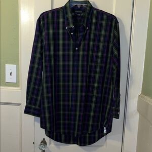 Lands' End Men's Multicolor Plaid Shirt